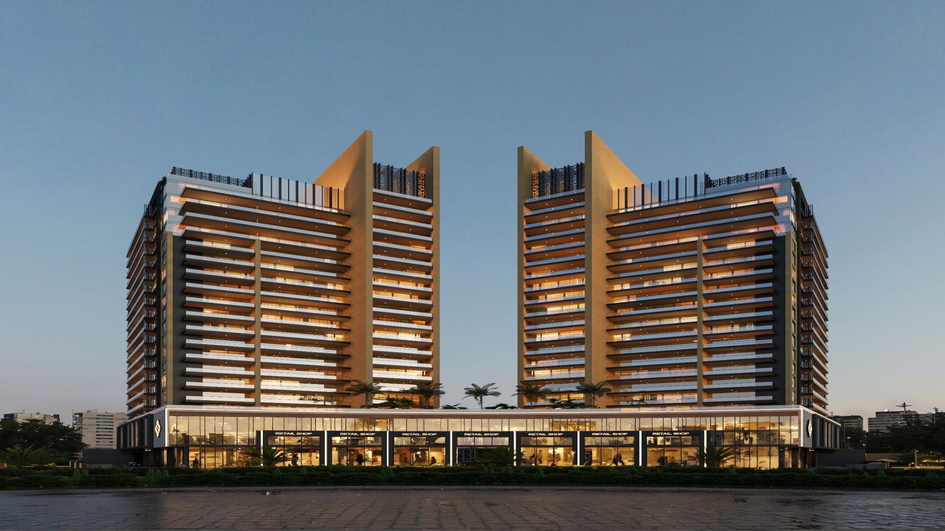 Butterfly Tower at Arjan By Al Sayyah Group